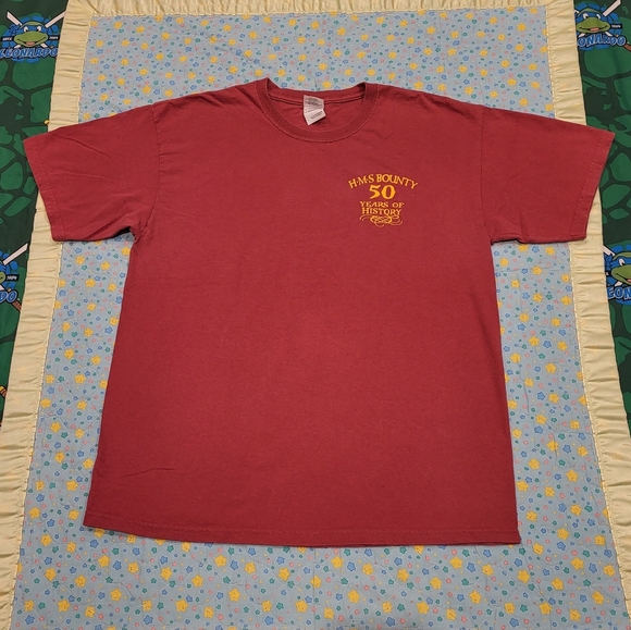 ⛵️🇬🇧 HMS Bounty Shirt 🔥  Vintage England Royal Navy Ship 🚢 History Britain - Picture 4 of 8